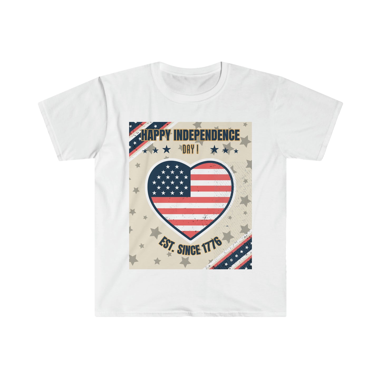 "Happy 4th" Essential Comfort Tee
