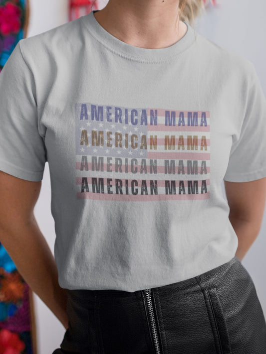 "American Mama 1" Essential Comfort Tee