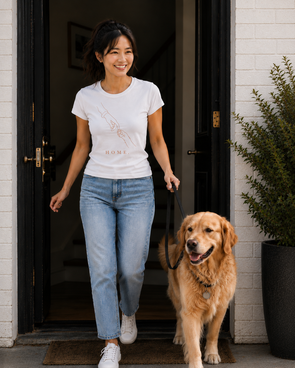 Home Collection — Paw & Hand Women's Tee