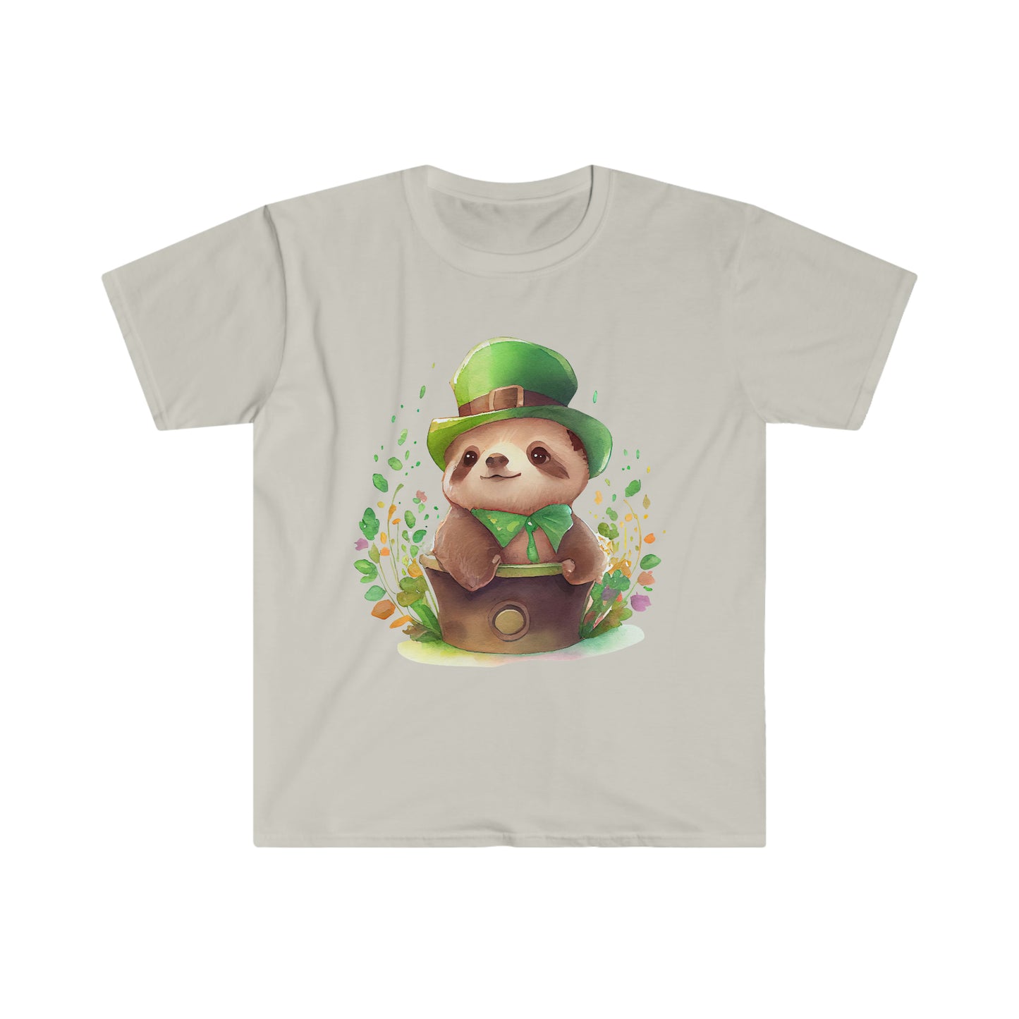 "Cute St. Patrick's Day Sloth" Essential Comfort Tee