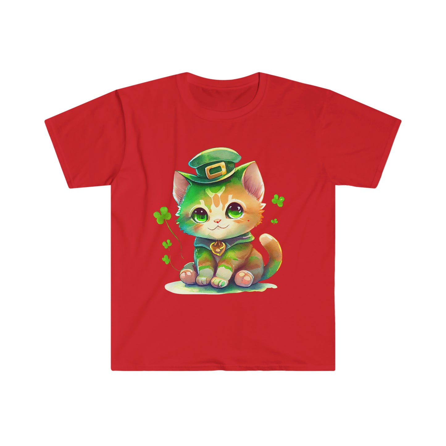 "Cute Saint Patrick's Day Cat" Essential Comfort Tee