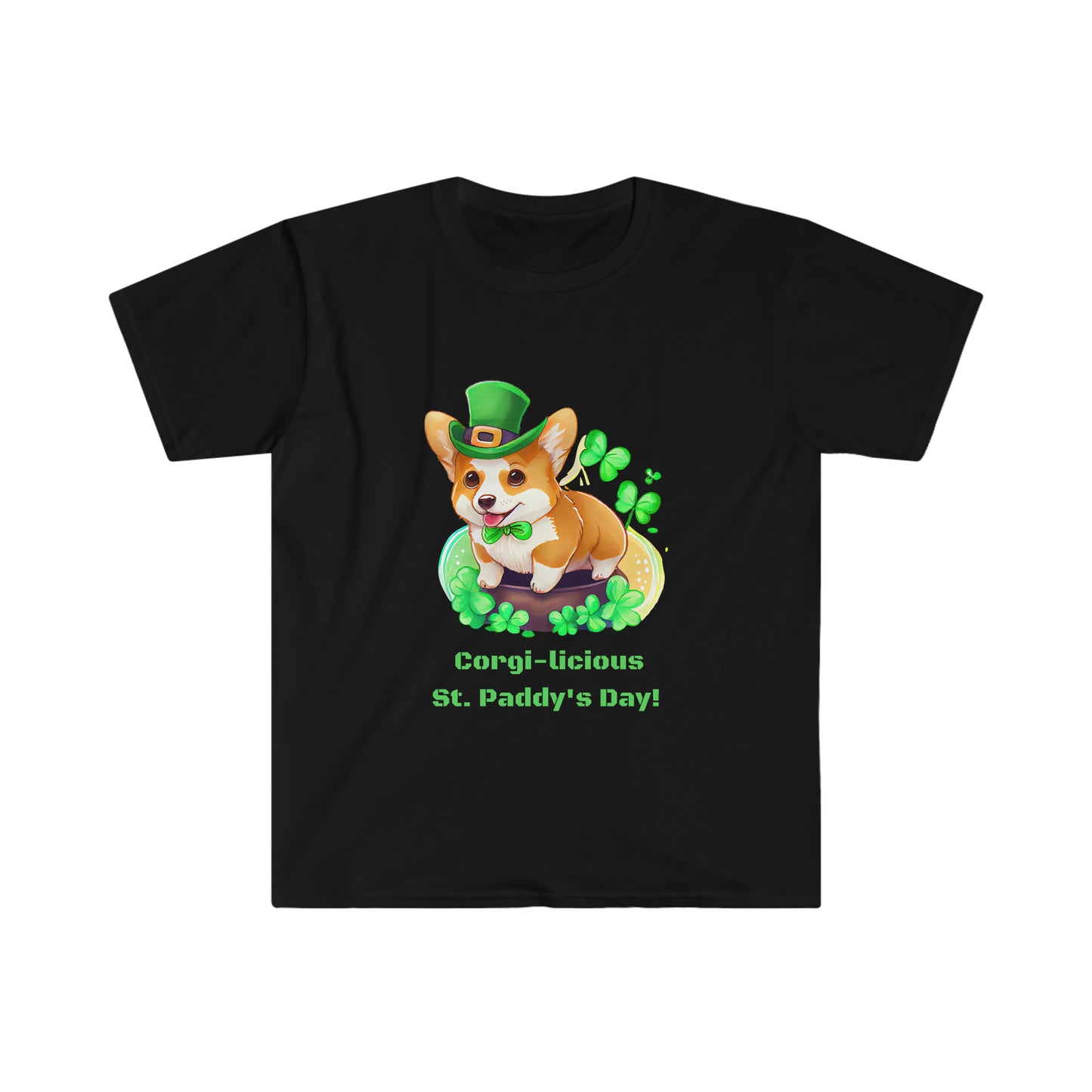 'Cute St. Patrick's Day Corgi Dog' Essential Comfort Tee