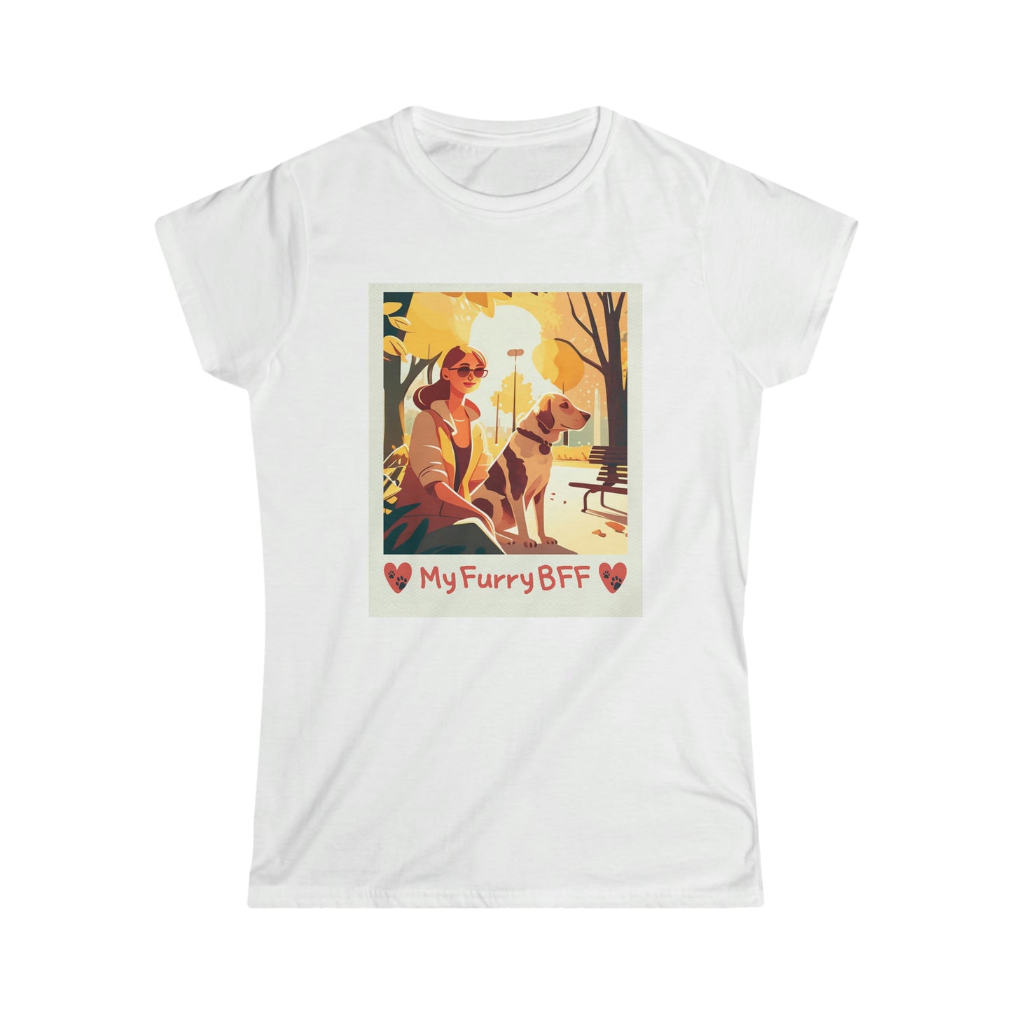 "My Furry BFF" Ladies' Essential Comfort Tee