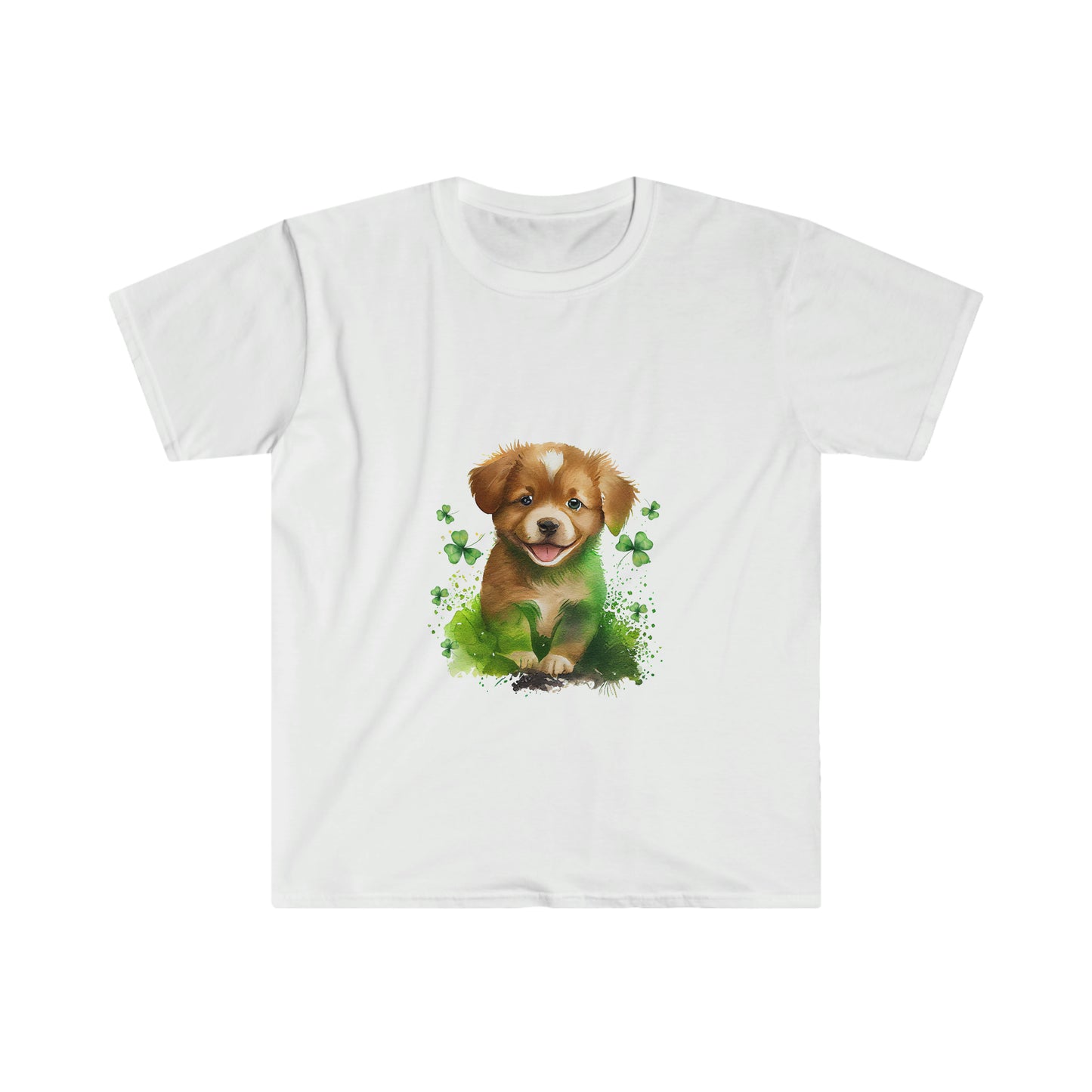 "Saint Cute Smiling Puppy #4" Essential Comfort Tee