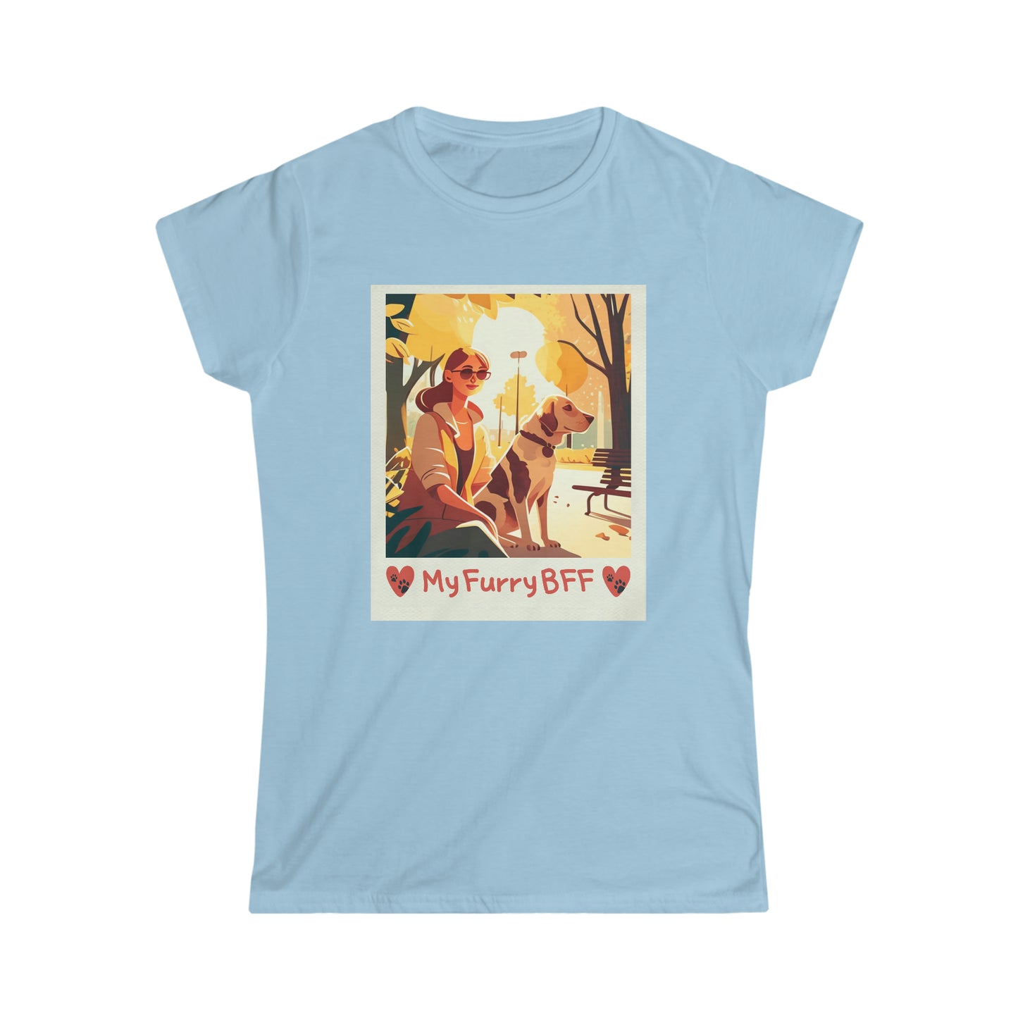 "My Furry BFF" Ladies' Essential Comfort Tee