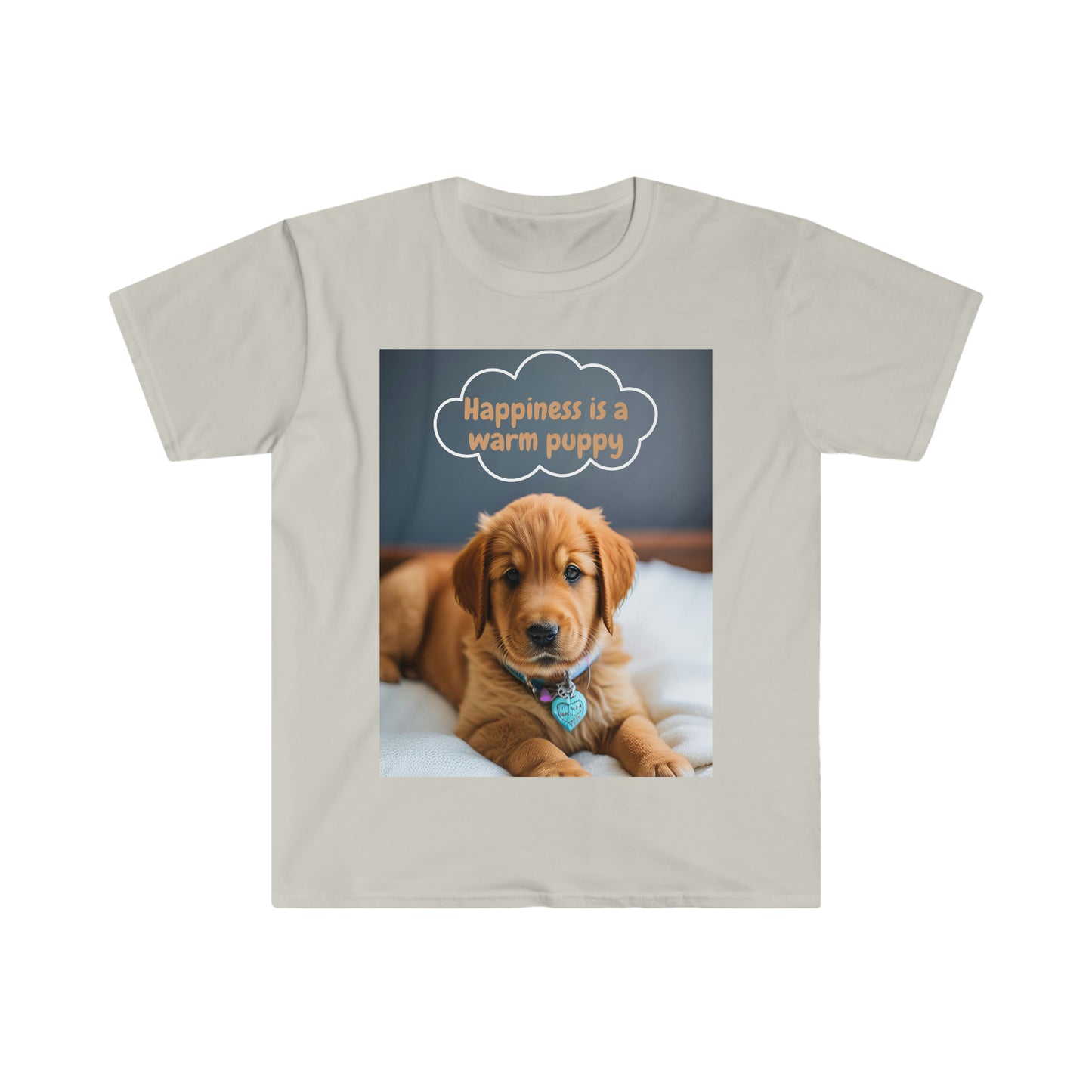 'Happiness Is A Warm Puppy' Essential Comfort Tee