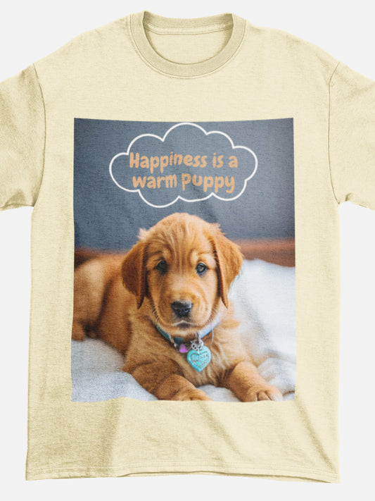 'Happiness Is A Warm Puppy' Essential Comfort Tee