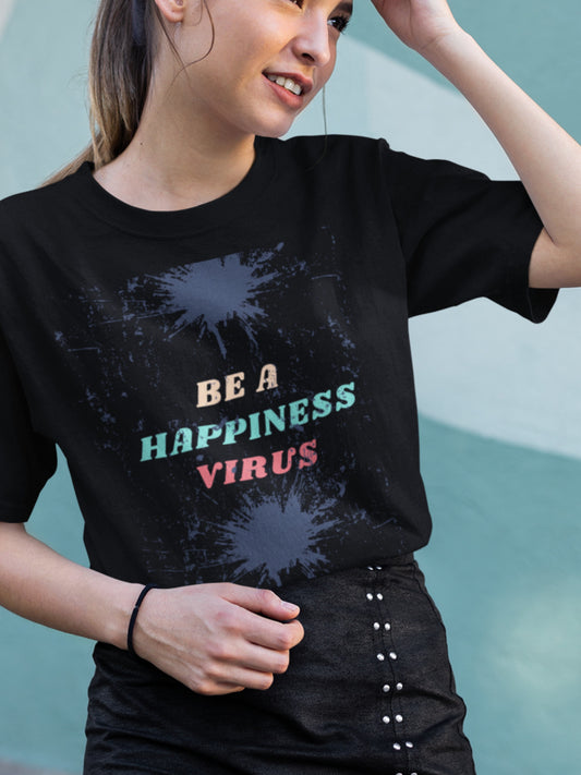 "Be A Happiness Virus" Essential Comfort Tee