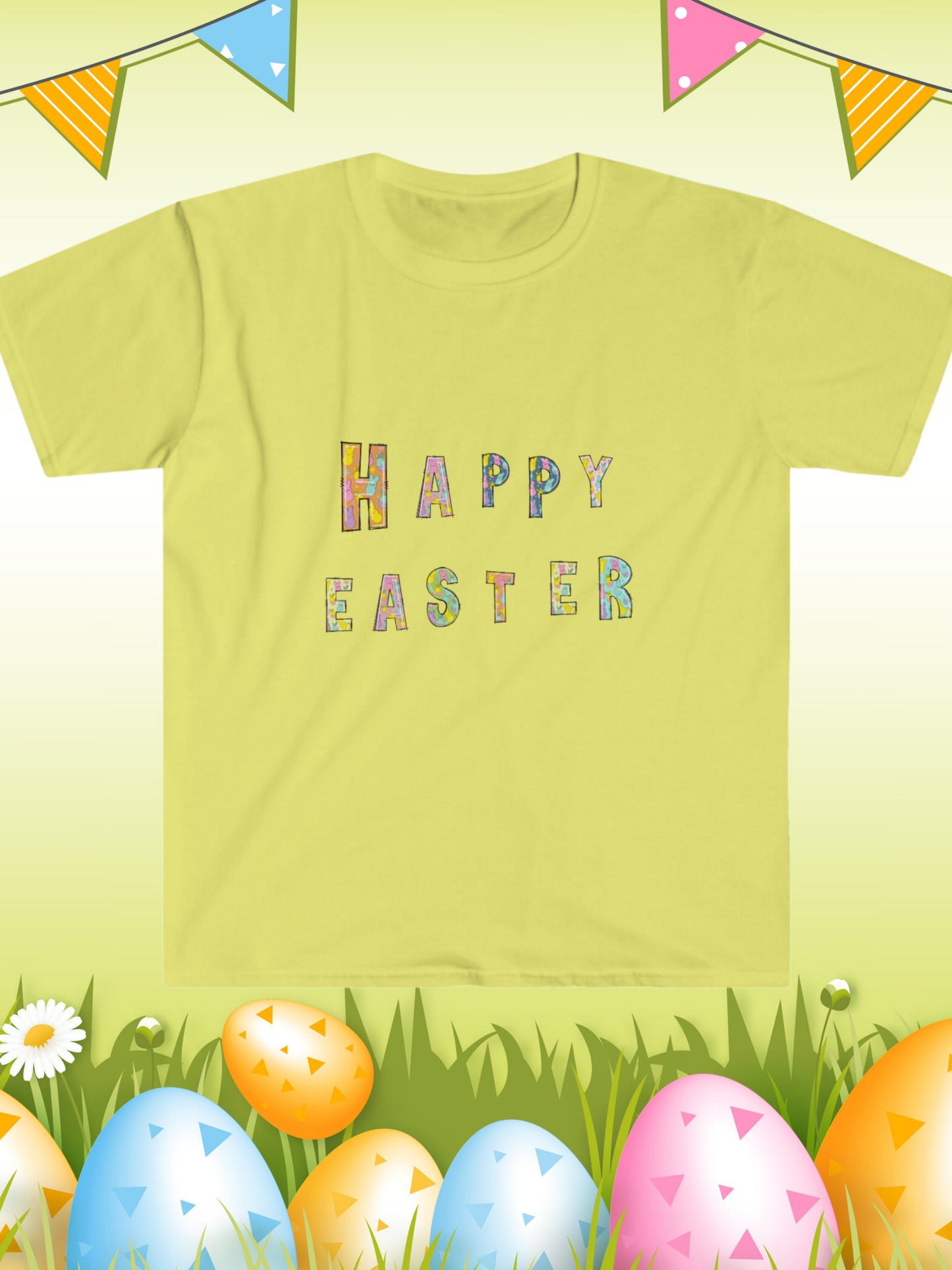 'Happy Easter' Essential Comfort Tee