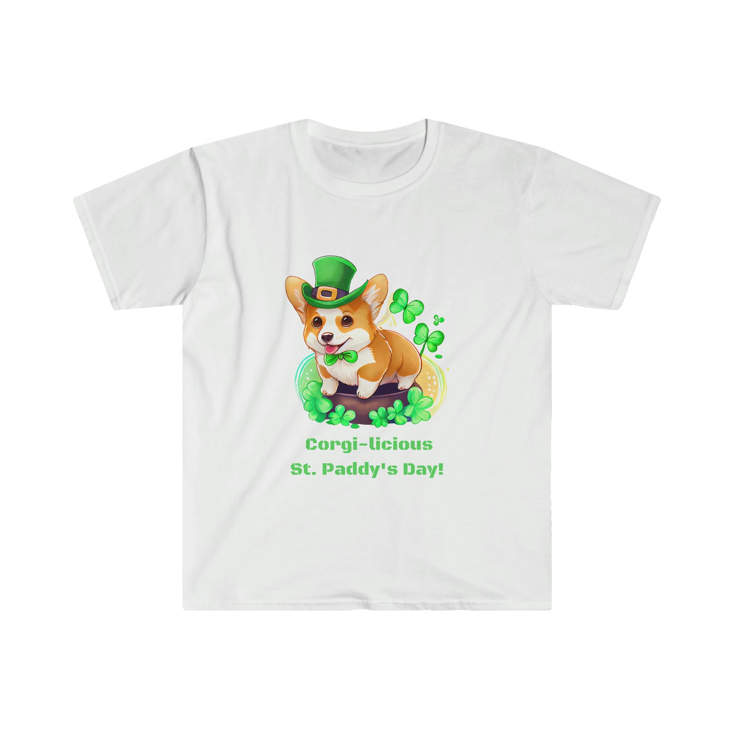 'Cute St. Patrick's Day Corgi Dog' Essential Comfort Tee