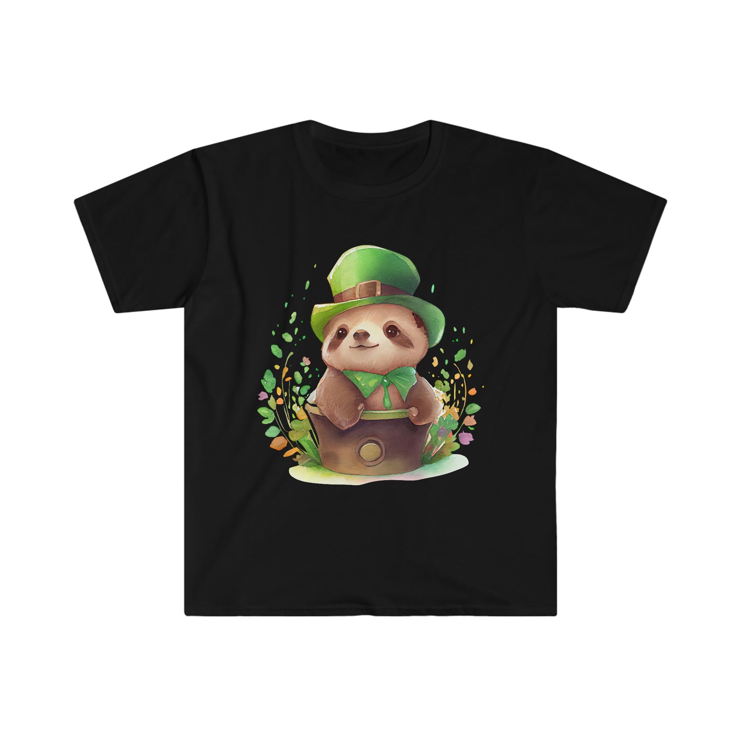 "Cute St. Patrick's Day Sloth" Essential Comfort Tee