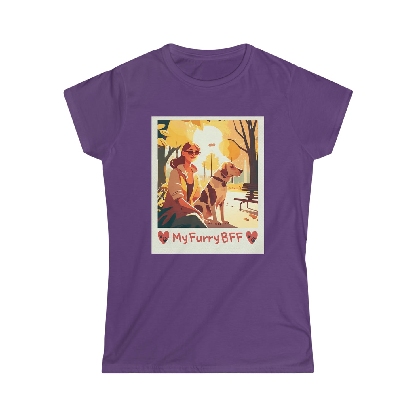 "My Furry BFF" Ladies' Essential Comfort Tee