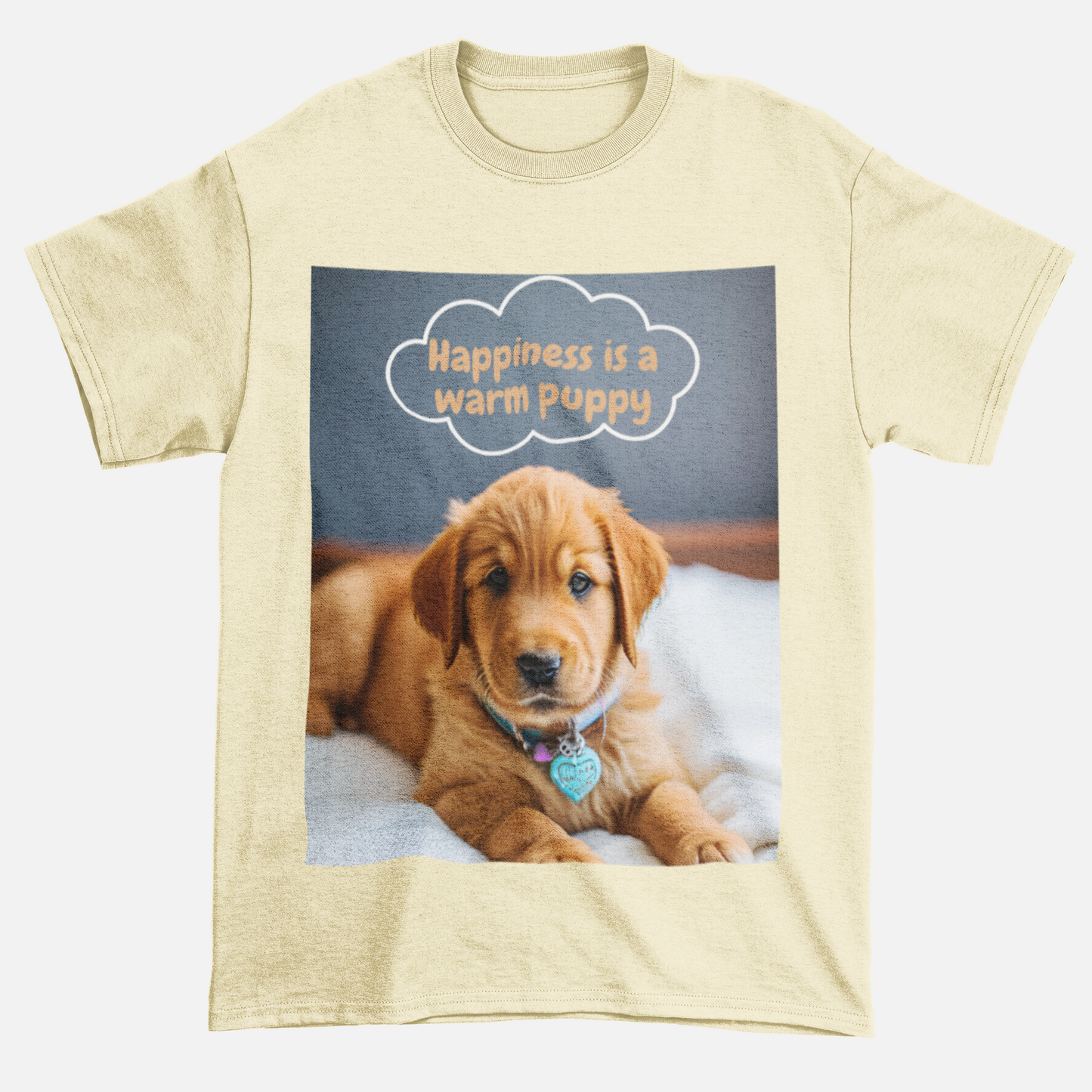 'Happiness Is A Warm Puppy' Essential Comfort Tee